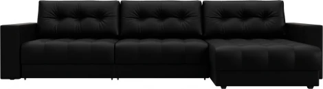 Диван угловой с декором Лига-049 НПБ Лонг Лига Диванов (Экокожа) арт.128307