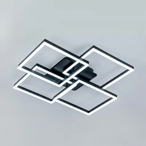 Потолочный светильник светодиодный с пультом с регулировкой цветовой температуры и яркости LED4U LED4U L11050-4 BK