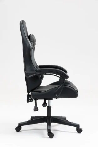 Кресло спортивное TopChairs Commander черно-серый арт.УТ000039476