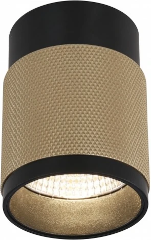 Точечный накладной светильник iLedex Delta 1955-10W-3000K-36 BK+BR (220V, круглые)