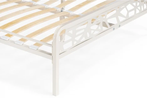 Двуспальная кровать Woodville Кубо 160х200 белый 533095