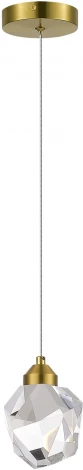 Подвесной светильник ST Luce Cascato SL6114.203.01 Золотистый/Прозрачный LED 1*3W 3000K