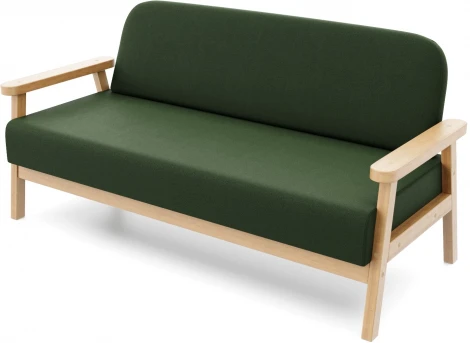 Диван Arsko прямой Флори М береза велюр зеленый