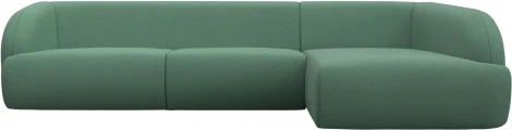 Диван угловой Лига-041 правый угол (Зеленый/Рогожка) Лига Диванов арт.124715