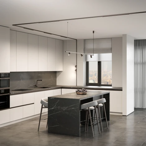 Шинопровод магнитный накладной Titan Line титан 2 м 48V Elektrostandard Magnetic Line 85227/00