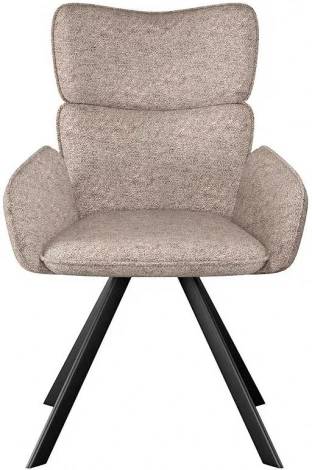 Стул DikLine 501 поворотный NS04 CREAM, ножки черные арт.00-00077437