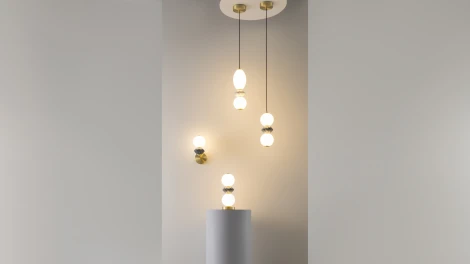 Настольная лампа Maytoni Brosche MOD362TL-L10GR3K (LED, 220V, выключатель, шар)