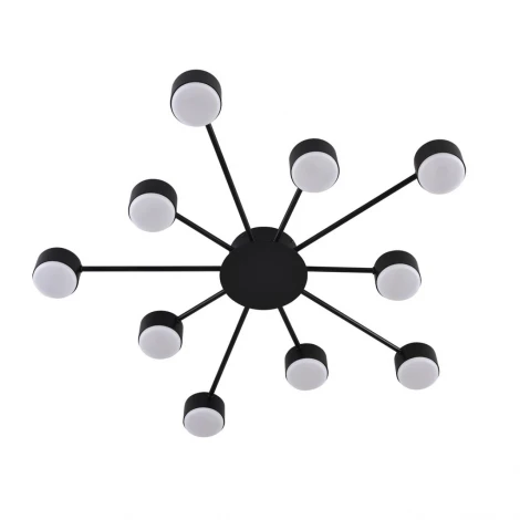 Потолочная люстра Lumion Torina 8344/10C черный, металл GX53 LED 10*7W 220V