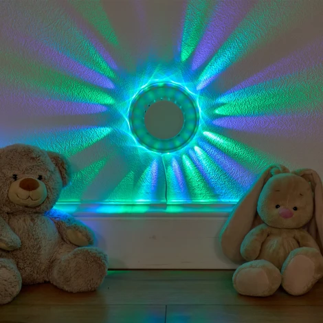 Светодиодный светильник-проектор напольный, многоцветный, горизонтальная проекция, кабель с вилкой, 220В Volpe ULI-Q304 Светодиодный светильник-проектор ULI-Q304 2,5W/RGB WHITE