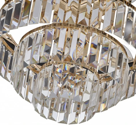 Потолочная люстра хрустальная Arte Milano Sorrento-5009 375009/4+2/20/480 GD (220V)