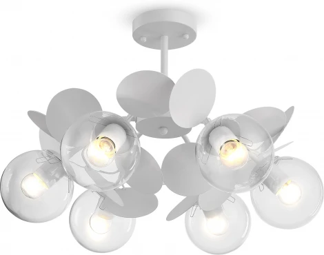 Потолочная люстра на штанге Freya Satellite FR5165PL-06W (220V, шарики)