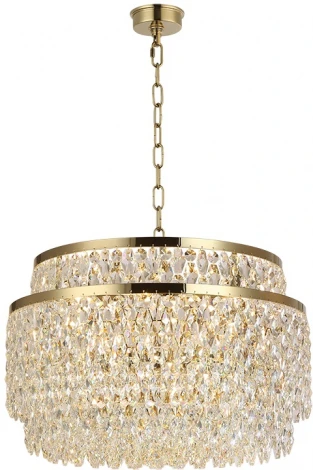 Подвесная люстра Newport 8530 8530/60 C gold polished (220V, на цепи, круглые)