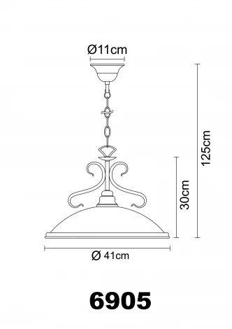 Подвесной светильник Globo SASSARI 6905