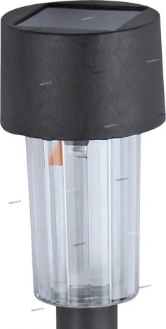 Светильник грунтовый уличный светодиодный на солнечных батареях Horoz Neptun, 1 плафон, черный с белым