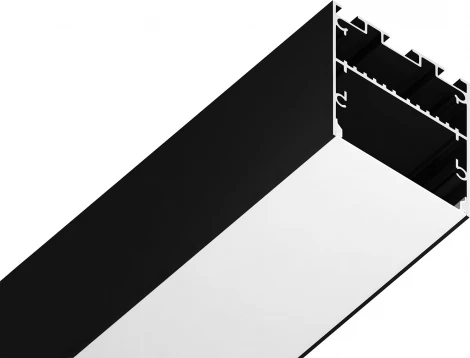 Алюминиевый профиль накладной/подвесной "Profile System" для светодиодной ленты до 33,4мм Ambrella Illumination GP3050BK