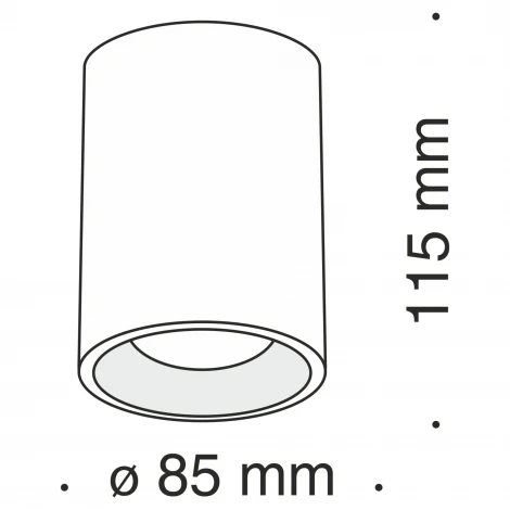 Накладной потолочный светильник Slim GU10 1x50Вт Maytoni Technical C012CL-01B (220V)