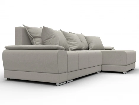 Диван угловой Лига-119 угол правый (ДСП,Брус,Фанера,ЛДС,Рогожка/Бежевый) Лига Диванов 137084