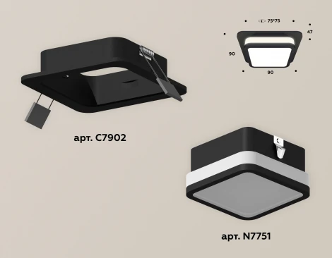 Встраиваемый точечный светильник Ambrella XC XC7902012 (220V)