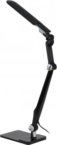 Офисная настольная лампа светодиодная на струбцине с регулировкой цветовой температуры и яркости ЭРА NLED-497-12W-BK (220V, сенсорный выключатель)