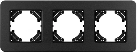 Рамка алюминиевая FRM-AKIRY-SFAL-3-BK (Arlight) 049741
