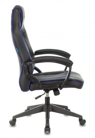 Кресло игровое Zombie A3 черный/синий эко.кожа крестовина пластик