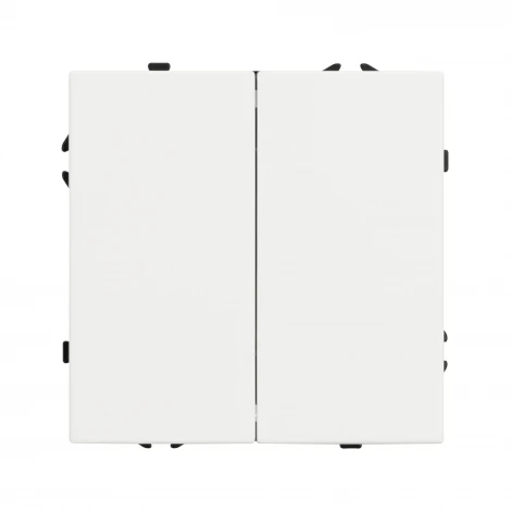 Механизм выключателя двухклавишный непроходной SWT-NOBE-MK02-SFPL-WH (230V, 10A) (Arlight) 054238