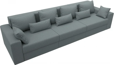 Диван прямой Майами Long (Серый/Рогожка) Лига Диванов арт.122678