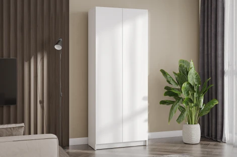 Шкаф двухстворчатый Арника Бали, Белый