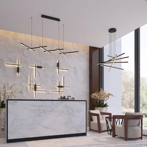 Подвесной линейный светильник LED Odeon Light Rudy 3890/85L (220V, на тросе)