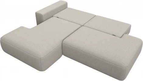 Диван угловой Лига-036 НПБ Модерн левый угол Лига Диванов (Рогожка) арт.125472L