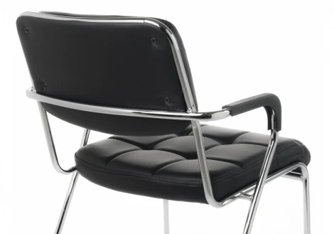 Обеденный стул на металлокаркасе Woodville Iso lux black 15040