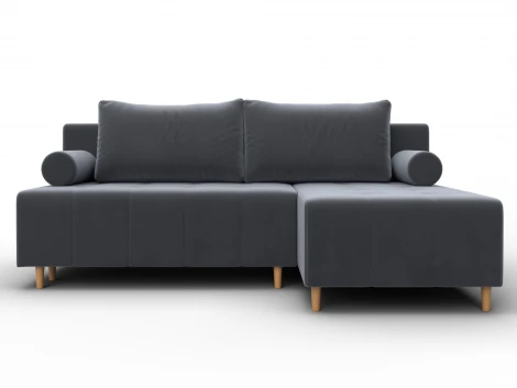 Диван угловой Лига-102 угол универсальный (ДСП,Брус,Фанера,Велюр/Серый) Лига Диванов 134792