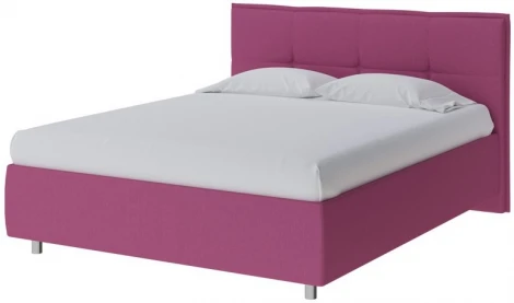 PROxSON Кровать Lino без основания (Ткань: Рогожка Savana Berry (фиолетовый)) 80x200