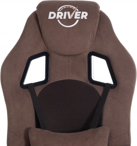 Кресло DRIVER (22) флок/ткань, коричневый, 6/TW-24 Tetchair 19293