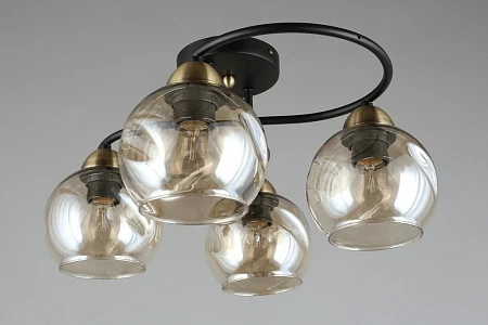 Потолочная люстра на штанге Omnilux Carini OML-95007-04 (220V, шарики)