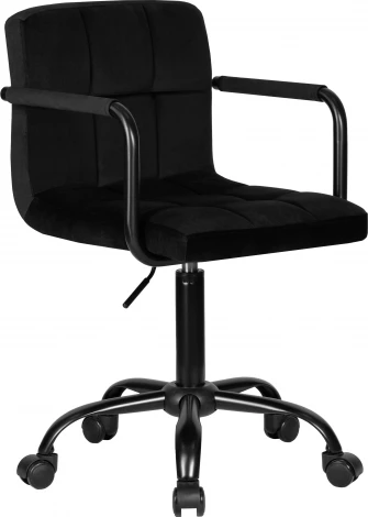 Офисное кресло для персонала DOBRIN TERRY BLACK (черный велюр (MJ9-101)) Dobrin