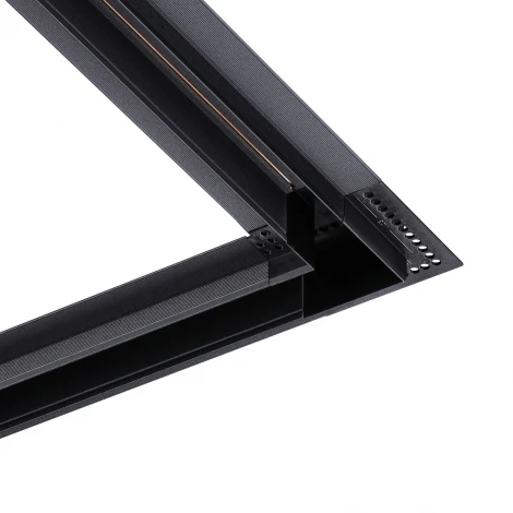 Соединитель «L» токопроводящий для шинопровода в ГКЛ (для арт.135197; 135199) 48V Novotech Smal 135280 черный