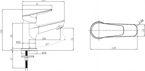 Смеситель Bien Via BL11019101 для раковины