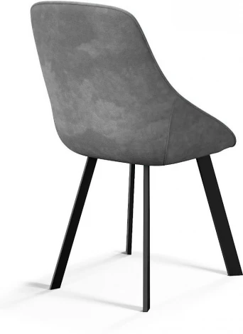 Стул DikLine 246 поворотный, AM14 серый, ножки черные арт.00-00077993