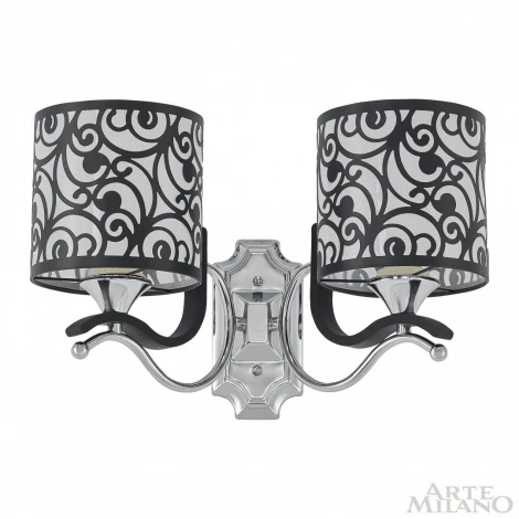 Бра Arte Milano Florentia-4957 304957/2W Bk/Ni (220V)