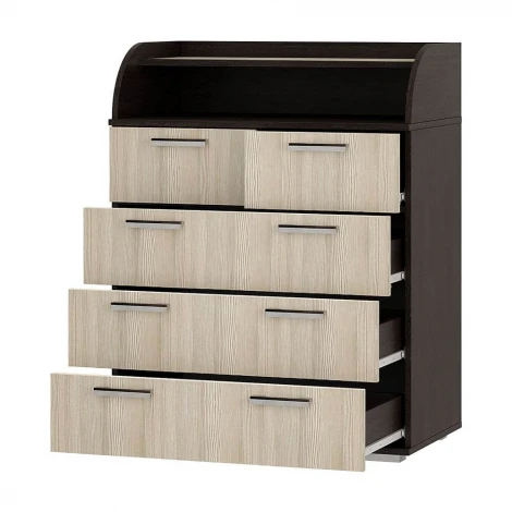 Комод БТС высокий Стандарт 1 NEW, венге/лоредо