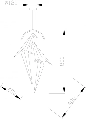 Подвесной светильник Moderli Birds V3071-2PL (LED, 220V, на проводе, птички)