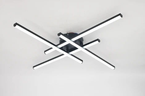 Потолочная люстра светодиодная SS2196-4 BK Мелодия Света SS1L 000085426