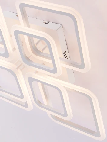 Потолочная люстра (+ночной режим) светодиодная с пультом ДУ 168W, белый, LED Natali Kovaltseva Spektr LED LAMPS 81108/4C