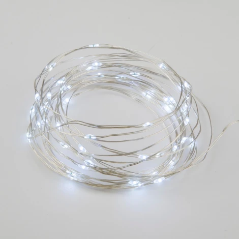 Гирлянда Uniel ULD-S0500-050/SCB/2AA WHITE IP20 DEW