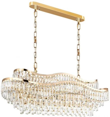 Подвесная люстра Odeon Light Wayta 5073/15 золото/прозрачный/металл/хрусталь E14 15*40W (220V, на цепи)