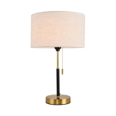 Настольная лампа с выключателем Lumion Irisa 8358/1T медь/черный/белый, металл/текстиль E27 60W 220V