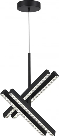 Подвесной светильник ST Luce SL1018 SL1018.413.04 черный/прозрачный LED 4*43W 4000K (220V, на проводе)