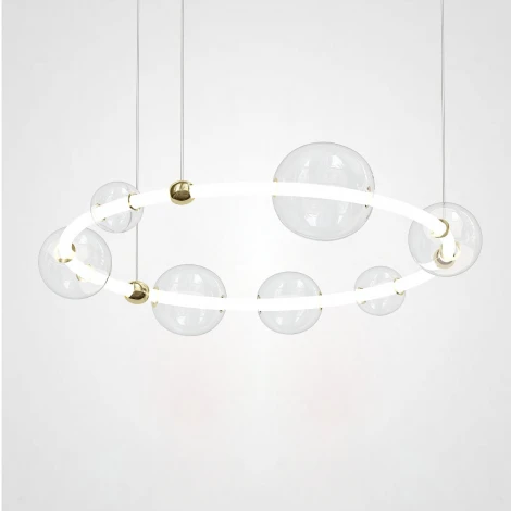 Подвесная люстра Sessa Ring D94 ImperiumLoft Sessa-Ring01 (195005-23) (LED, 220V, на тросе, бусы)