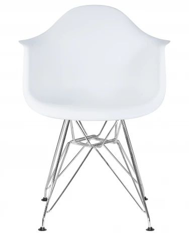Стул обеденный DAW CHROME (ножки хром, цвет сиденья белый)